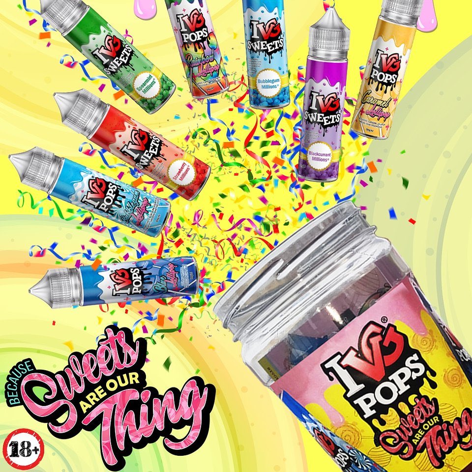 NEW IN!!! I VG Pops! Brand new lollipop flavoured shortfills from <a href="/ivgeliquids/">I Vape Great®</a> available now in store and online tankpuffin.co.uk 🎉