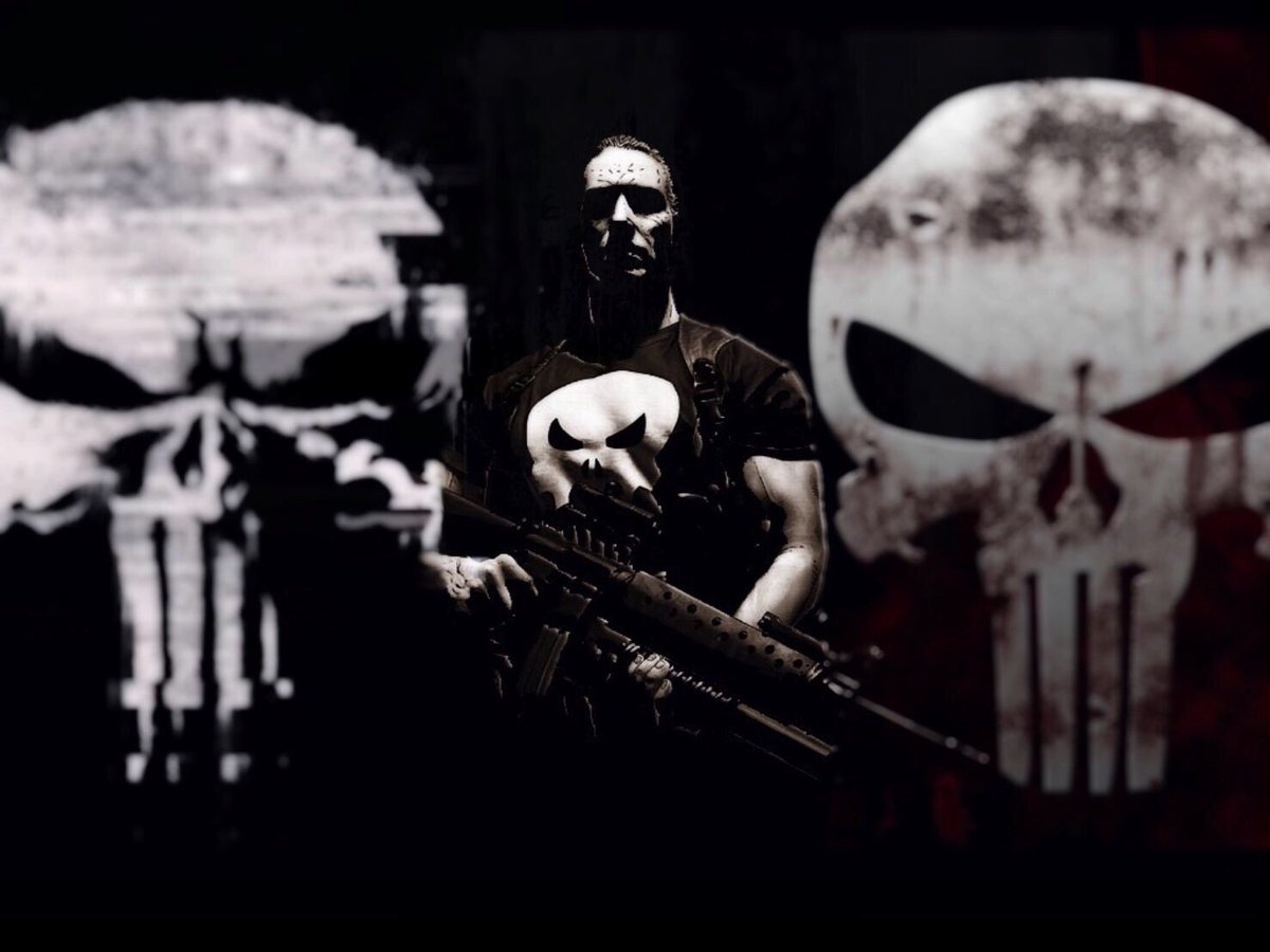 DiabloXMachina's tweet photo. @ItsNotRevenge Punisher - 2 Skull Wallpaper. https://t.co/hO6HrsXt2O