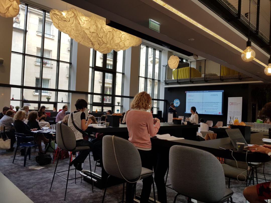 DIMOTRANSGroup's tweet photo. Notre #Dircom @sylviedonati au coeur de l’event : engagement et performance au programme ce matin au #LivePoint avec @DII_EU Quand la communication devient le centre des attentions...
#DirCom2018 #advocacy #kpi #strategiedigitale https://t.co/D4jqdoueFL