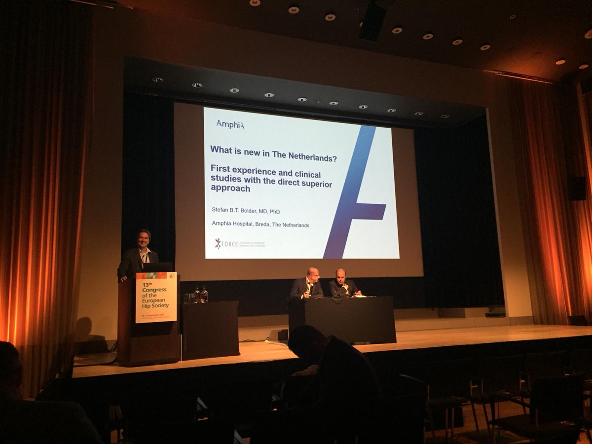 StefanBolder's tweet photo. Orthopedie Amphia met 6 presentaties en een poster weer goed vertegenwoordigd op de EHS2018 Meeting #ORTAMPHIA #EHSCongress #stichtingFORCE https://t.co/b0cFkmllWn
