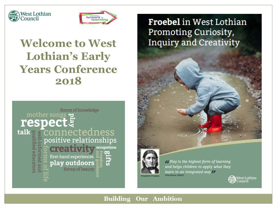 It’s time! 200 delegates sharing the learning this afternoon at our @LoveWestLothian EY Conference round 1. #dedicatedpractitioners #buildingcapacity #excited @froebeledin @ELCScotGov