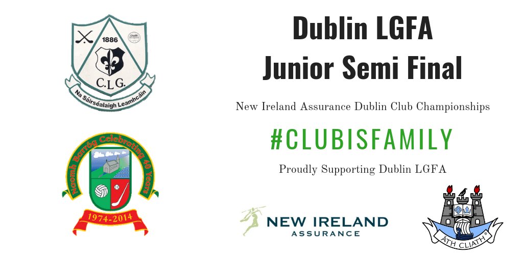 Also down for decision this evening in our <a href="/newireland/">New Ireland Assurance</a> Junior championship semi-final between <a href="/GAALucan/">Lucan Sarsfields GAA</a> &amp; <a href="/nbarrog/">Naomh Barróg CLG</a> the action gets underway at 7.30pm in 12th Lock, Lucan <a href="/CastleknockGAA/">Castleknock GAA</a> awaits the winner in the final #ClubisFamily