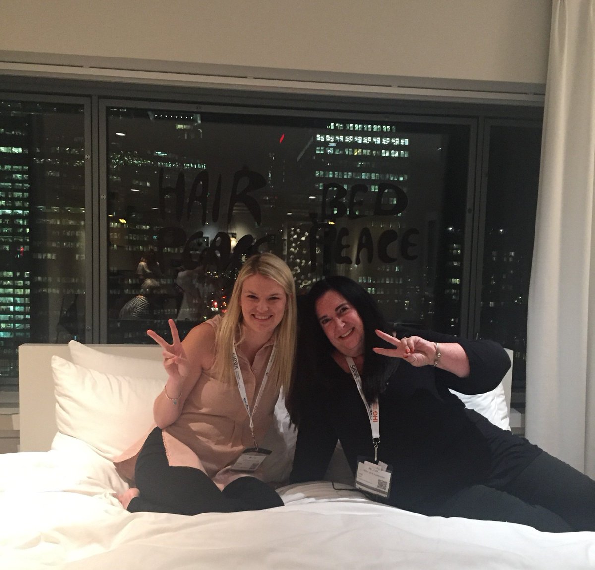 WHRelocations's tweet image. Reflecting on our time at the #CERC2018 conference and thought we had to share a few memorable photos! We were able to tour the Lennon &amp;amp; Yoko Ono suite, the site of the 1969 "bed-in for peace" and where the song "Give Peace a Chance" was composed &amp;amp; recorded!