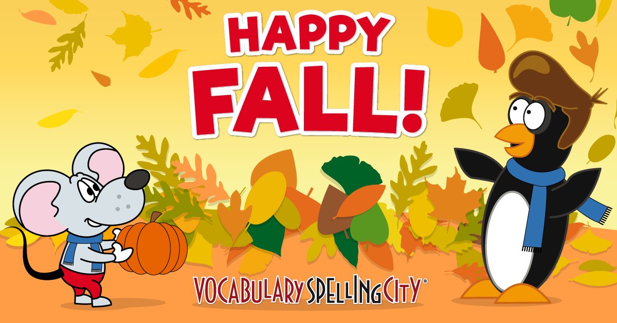 Spellingcity On Twitter It S The Firstdayoffall Welcome Fall With Spellingcity S Fall Word List Https T Co Rhmbyl5req Autumn