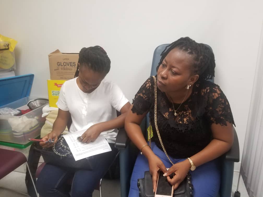 EventsGHplus's tweet photo. Donors giving out a bit of information about themselves as part of the process.
#NVDay18 #EventsGHPlus https://t.co/BIJhngwjzb