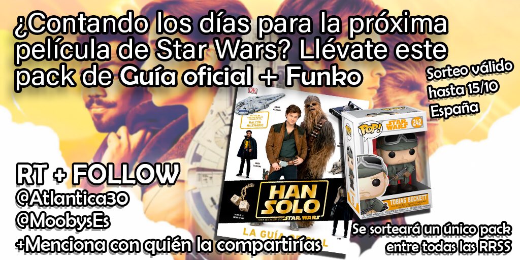 MoobysEs's tweet photo. #SORTEO 

Participa y llévate este PACK De #StarWars no olvides usar el hashtag. https://t.co/zidhRtA3MM