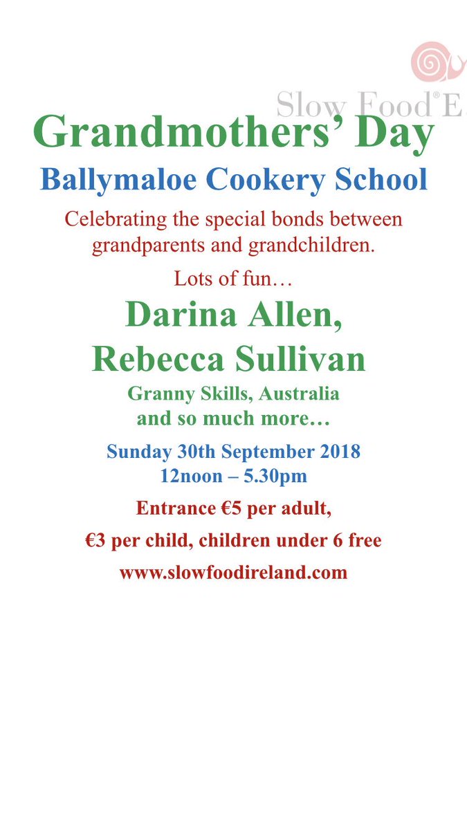Lilly Higgins (@lillyhiggins) on Twitter photo This <a href="/SlowFoodIreland/">Slow Food Ireland</a> event in <a href="/BallymaloeCS/">Ballymaloe Cookery</a> on 30th September looks lovely! A great day out with <a href="/darinaallen/">Darina Allen</a> & <a href="/grannyskills/">Rebecca Sullivan</a> 💖 This <a href="/SlowFoodIreland/">Slow Food Ireland</a> event in <a href="/BallymaloeCS/">Ballymaloe Cookery</a> on 30th September looks lovely! A great day out with <a href="/darinaallen/">Darina Allen</a> & <a href="/grannyskills/">Rebecca Sullivan</a> 💖