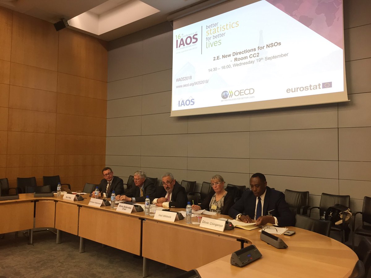ECAStats's tweet photo. ACS director Oliver Chinganya speaks at the Int’l Association for Official Statistics #iaos2018 meeting @OECD_Stat https://t.co/vMFDZL2pgL