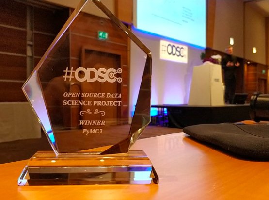 quantopian's tweet image. Congratulations to our VP of data science, Dr. Thomas Wiecki, for winning @odsc's Open Source Data Science award for #PyMC3!