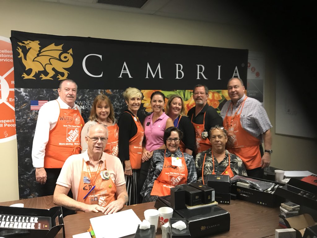 THDinteriors's tweet photo. #SouthernMakeoverTakeOver. Cambria is a big part of the excitement @DerekTHD @DougBischoffDSM @Dmctarsney @AdriaHDI @THDRyanSilcott @amber8618 @StaceyTank @SE_RSM_Aponte @HectorAPadilla @wbouvier01 @LAPortelli @SHAMWOW99 https://t.co/14eJaw8PEA