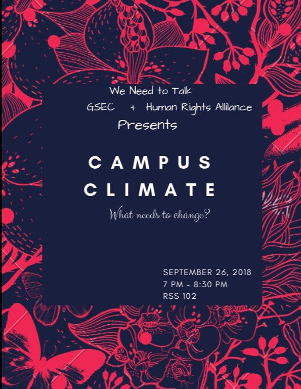 wnttalkcofc's tweet photo. Good Morning🌞 GSEC, WNTT, and HRA would like to invite you to a restorative justice circle discussion on Campus Climate! Bring your thoughts and be prepared to listen to others.
HAPPY FRIDAY 🎉
#cofc #cofc22 #cofc21 #cofc2020 #cofc2019 https://t.co/Y0vtyzCF5I