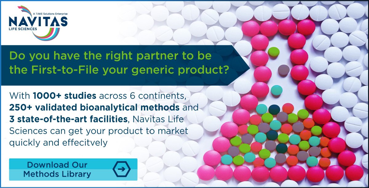 NavitasLS's tweet photo. Be first-to-file your #Generics product by engaging with Navitas #Life Sciences experts. Download our #Bioanalytical Methods Library to learn more about our capabilities. https://t.co/iYJzMq9qwI https://t.co/kWjtjfyjFk