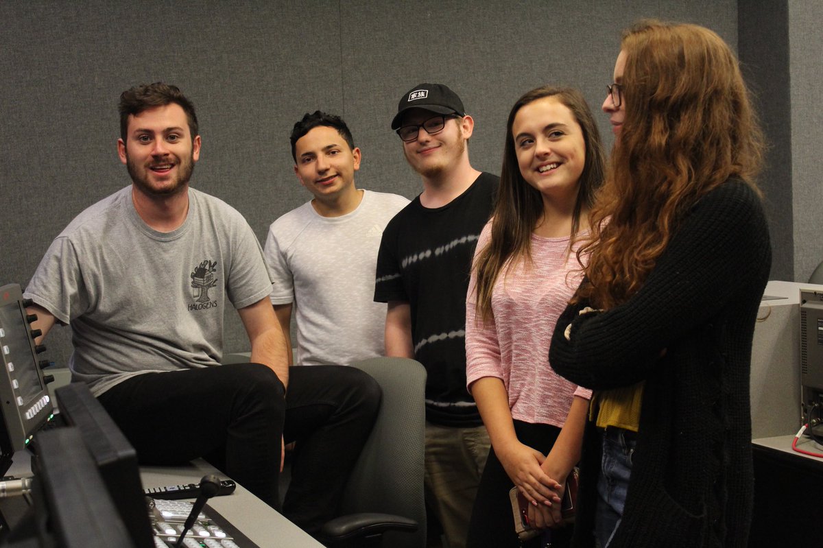 HawkTV12's tweet image. Check out these shots from last night’s episode of The Triple Scoop! 🎥🎼📺