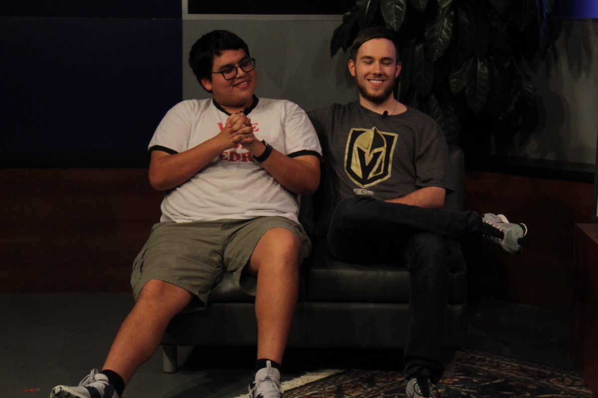 HawkTV12's tweet image. Check out these shots from last night’s episode of The Triple Scoop! 🎥🎼📺