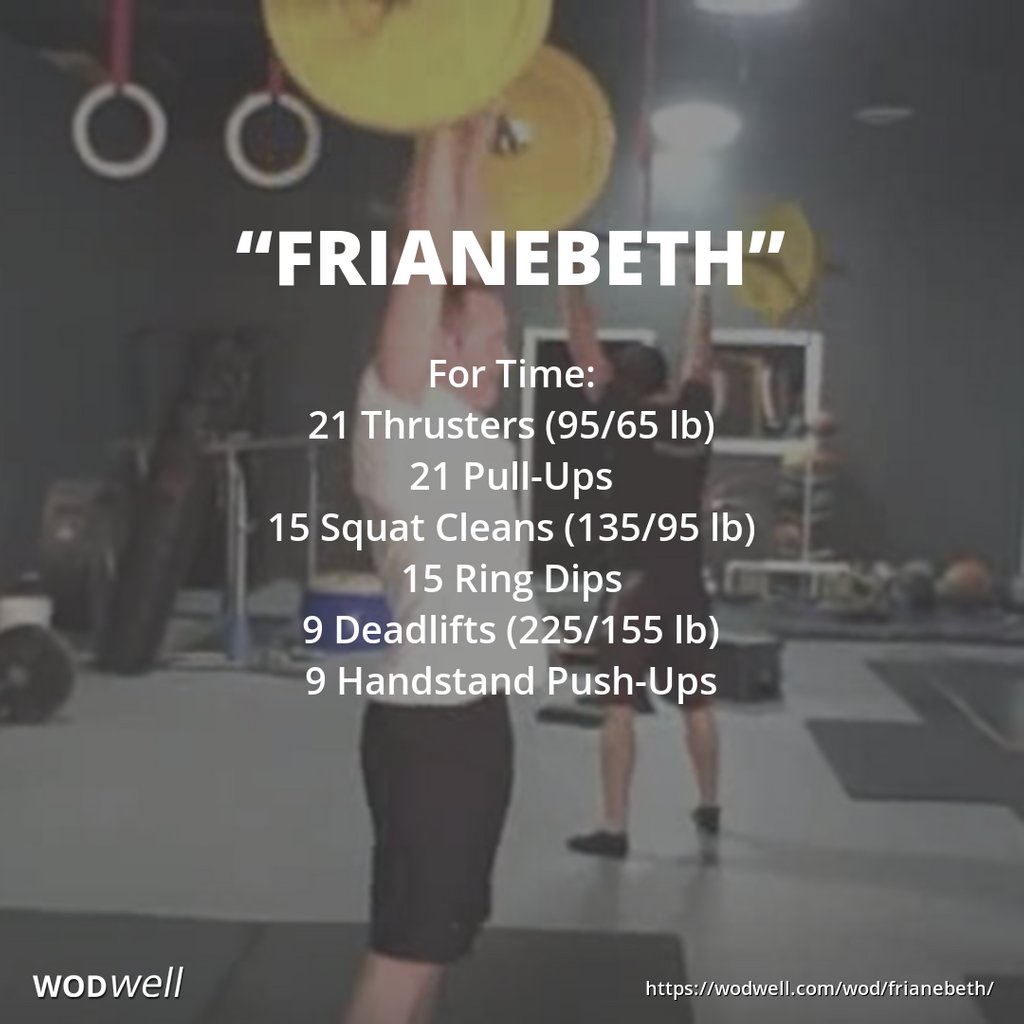 Boom Fascinerend Dalset WODwell on Twitter: "Chipper-style "Frianebeth" is built from three CrossFit "Girls" Benchmark WODs, "Fran," "Elizabeth," and "Diane." Demo video at: https://t.co/ipQqPGINEW #benchmarkwod #girlswod #crossfit #wodwell #functionalfitness ... Boom Fascinerend Dalset WODwell on Twitter: "Chipper-style "Frianebeth" is built from three CrossFit "Girls" Benchmark WODs, "Fran," "Elizabeth," and "Diane." Demo video at: https://t.co/ipQqPGINEW #benchmarkwod #girlswod #crossfit #wodwell #functionalfitness ...