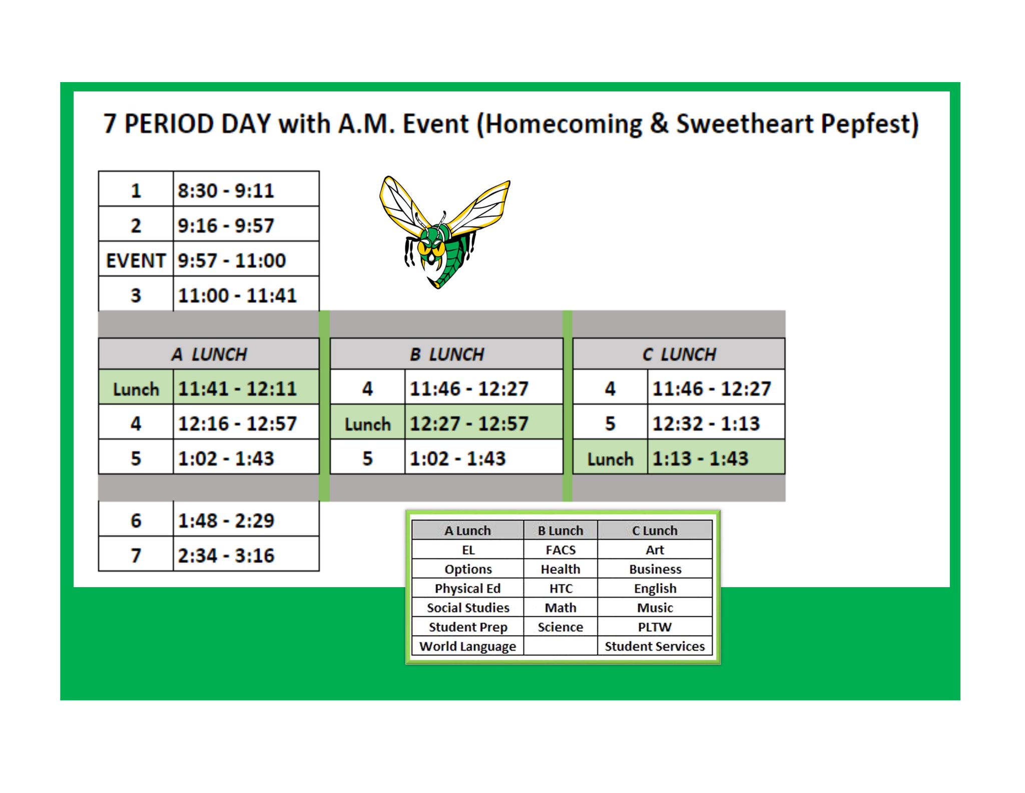 Edina High School on X: edina-high-school-on-x-7-period-schedule-with-homecoming-pepfest-lunch-is-the-same-as-a-regular-7-period-day-https-t-co-1uplsce0su-x