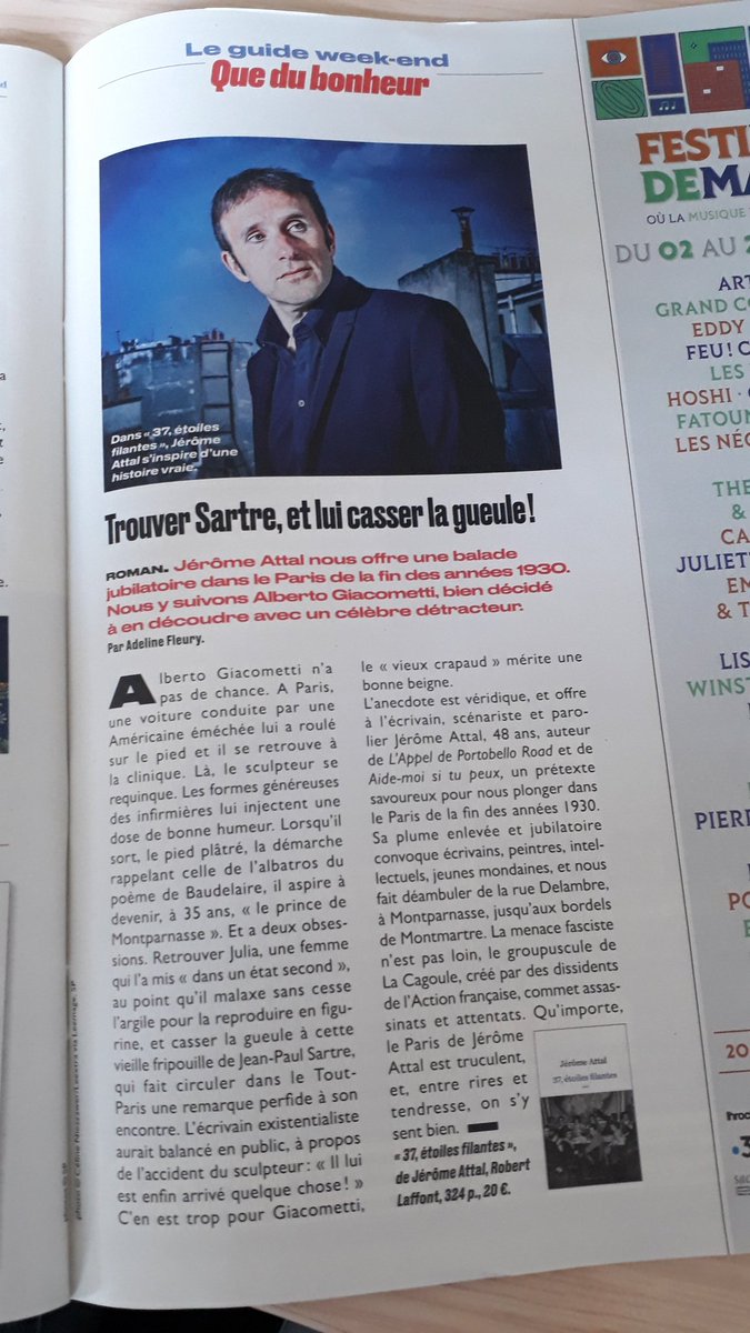 sperrierreplein's tweet photo. Mais quelle journée pour @jeromeattal et son #37EtoilesFilantes @robert_laffont ! Que du bonheur grâce @AdelineFleury @LeParisienWE 🙏👏👏 https://t.co/fuCv9dGiHz