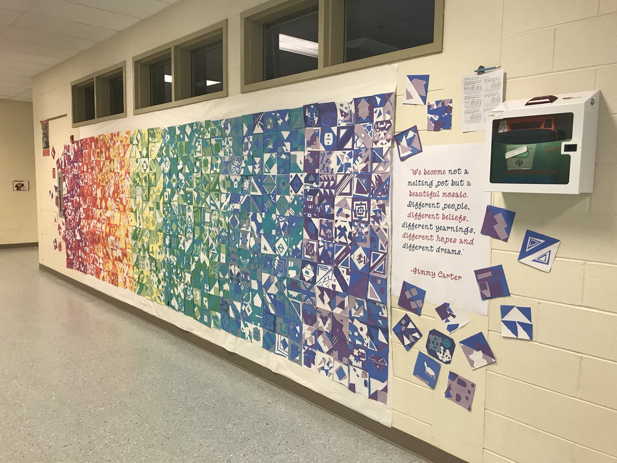 We are all different. We are all unique but together we create a beautiful mosaic. We are Mays Chapel!@CocoBCPS <a href="/Team_MCES/">Mays Chapel ES</a> @visualartsbcps