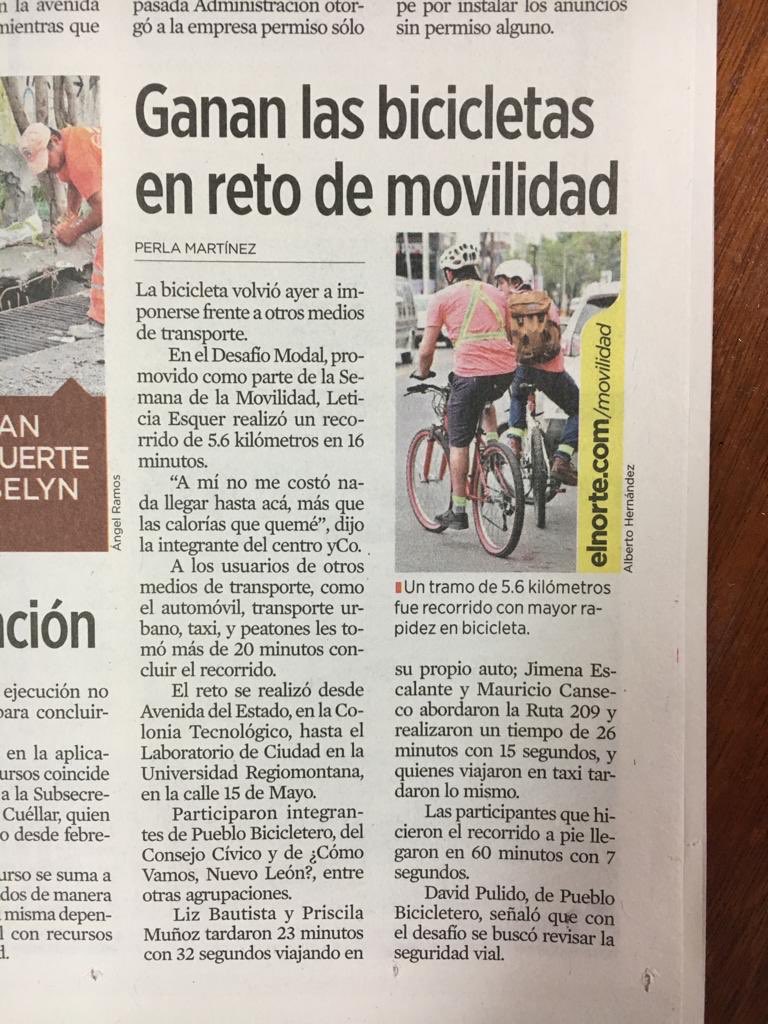 alfredogv_'s tweet image. Bájate del auto y súbete a la movilidad sostenible. #DesafioModal #RetoSinAuto #MovilidadMty 🚴🏽‍♂️