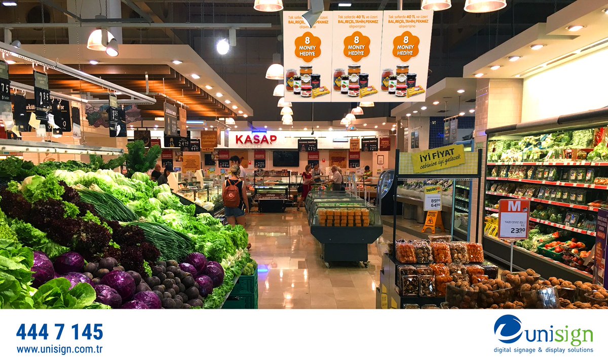 Migros mağazaları reklam, kampanya ve kurumsal paylaşımlarını Unisign ekranları üzerinden gerçekleştirerek müşterilerine daha keyifli alışveriş deneyimleri sunuyor.  #unisignds #retail  #Solutions #advertisement #capture #Targets