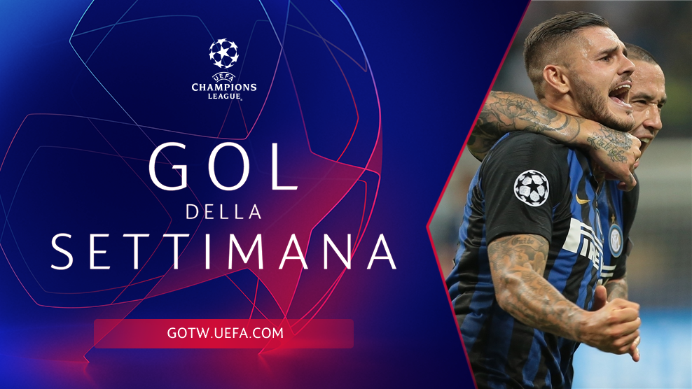 Inter's tweet photo. Il gol della settimana di @ChampionsLeague è...

🥁
🥁
🥁
🥁
🥁
🥁
🥁

@MauroIcardi 🆚 Tottenham! 👏👏👏🔝 https://t.co/tWdKFYCTk5