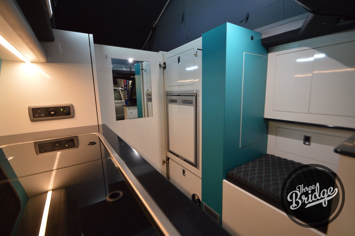 Trek_RV's tweet photo. So another big build out the door, which is the new Tourer Trek rear kitchen conversion. #threebridge #reimo #leather #smev #ctek #laminate #webasto #rib #vw #vwcampervan #campervan #vwt6 #corian #propex #cbe #3bridge #waeco https://t.co/d8lmgjw4HR