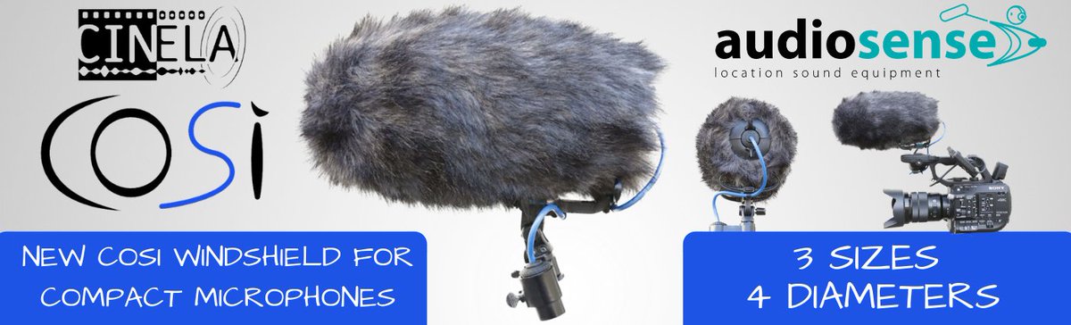 audiosense_eu's tweet photo. new @CinelaFR COSI windshield for compact microphones. 3 sizes, 4 diameters #MK8050 #MiniCMIT #4017C #CMC #4018C #CSM1 https://t.co/uvK7YceRe0 https://t.co/y2qH4b60AU