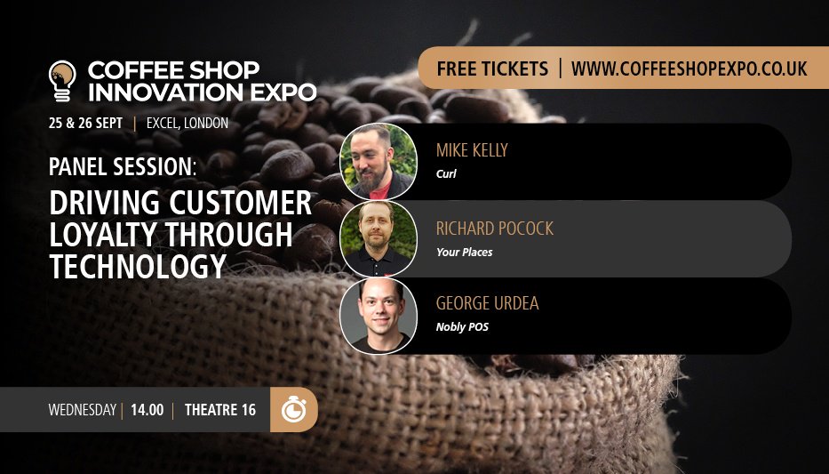 Our founder Mike is speaking at @CoffeeShopExpo next week to discuss loyalty apps. Spoiler: the less tech involved, the better! 🙌 More info here bit.ly/2prdTKE