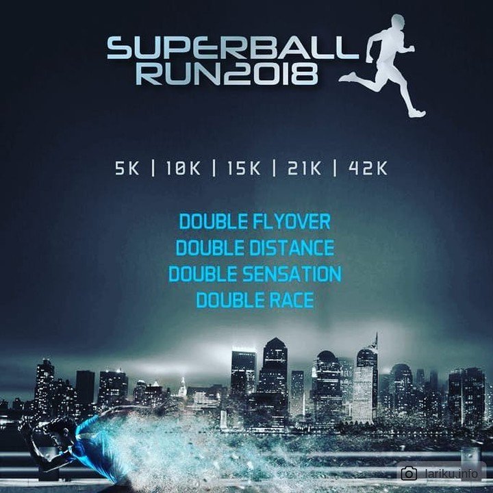 LarikuInfo's tweet photo. 🛣 Superball Run • 09 Desember 2018 ••• https://t.co/r9WXIuC4PV ◀◀ 42K/21K/10K/5K • Road Run • Tebet, Jakarta Selatan 🏃 #SuperballRun #lombaLari #LariKuinfo 💜 Siapkan dirimu untuk merasakan ! Double Flyover, Double Distance, Double Sensation https://t.co/x5dQt1JPgl