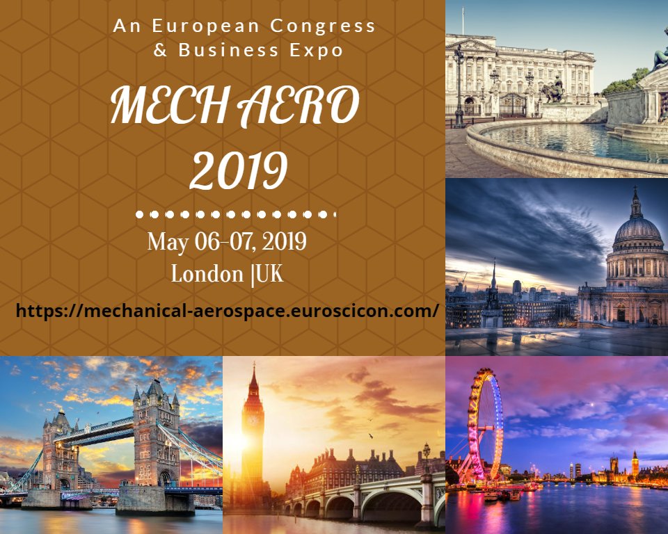 MechAero2019's tweet image. Its time to submit your abstracts at Mech Aero2019.
first round of abstract Submission date ends on Sept 30, 2018.
Click on the link to submit:
mechanical-aerospace.euroscicon.com/abstract-submi…
#MechanicalEngineeringconference #AerospaceEngineeringConference #FluidMechancsConference #Mechancialconference