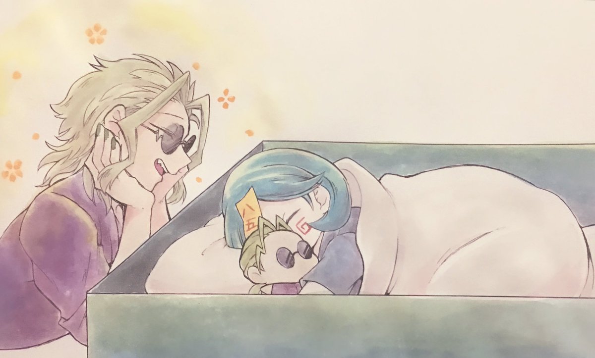 58さんに寝る時ぬいぐるみ抱っこして欲しい 日替わりでいろんな人のぬいぐるみ抱っ ニッキのイラスト