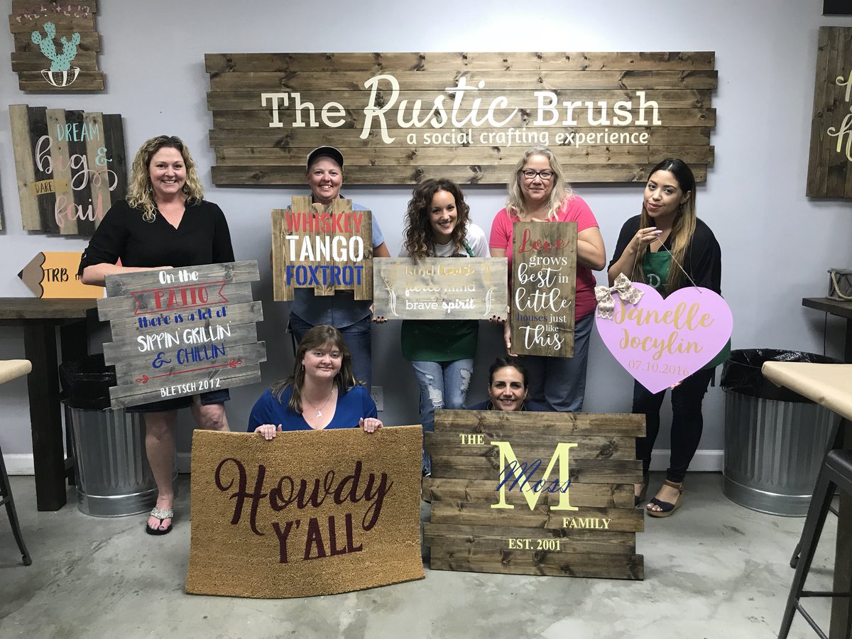 MBCOEngineering's tweet photo. What a fun way to spend a Thursday evening. The first of many MBCO Girls Night Out! #RusticBrush #MBCOEngineering #GNO https://t.co/suIBod6k2n