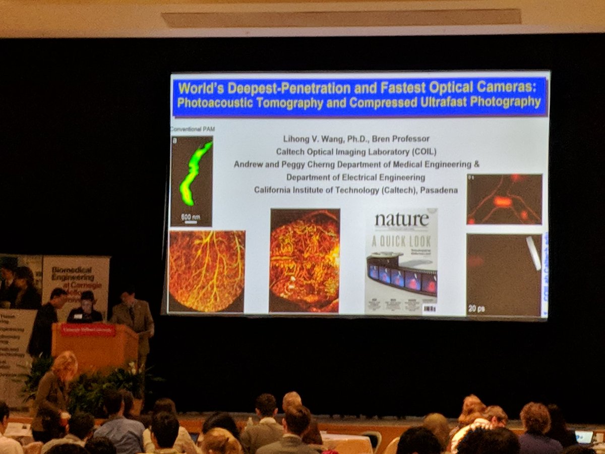 PrasathLab's tweet photo. Next up at the @CarnegieMellon Forum on Biomedical Engineering 2018 #BMEFORUM. Lihong wang's keynote: on world's deepest penetration with fastest cameras #biomedical #Engineering
@cmu_bme @CincyChildrens @uofcincy #Imaging #Informatics https://t.co/YlXhhhwwv6