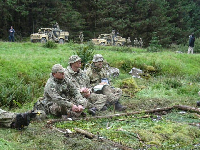 Joint planning for the final phase of EX Lion Rampant #planandprep #ThisIsBelonging with #citizensoldiers  #Galloway forest.