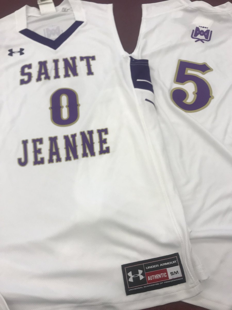 StJ_Mustangs's tweet photo. The new Varsity Boys Basketball uniforms are in!  Ty @UnderArmour &amp;  @BSNSPORTS for the quick turnaround. #wewill #mustangnation #PurpleReign https://t.co/G05xv7JYUa