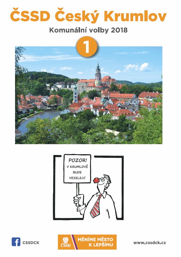 cssdck's tweet photo. Komunální volby 2018 - Český Krumlov: Volební program a představení kandidátů :-) #komunal2018 #volby2018 #cssdck #cssd https://t.co/w0lCs9L2yA