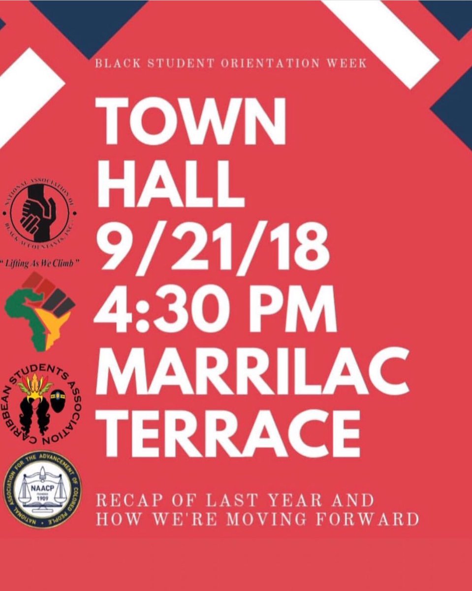 SOC_SJU's tweet photo. We encourage everyone, especially first year students, to come to this event. The events of the last academic year and new diversity initiatives will be discussed. Ask as many questions as you’d like. Thank you, @naacpsju for putting this together. #townhall https://t.co/BGLNjOTKrH