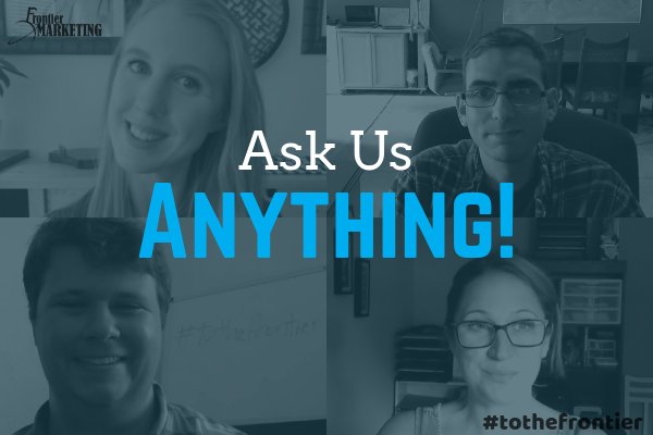 tothefrontier's tweet photo. What burning questions do you have about digital marketing for your small business? Ask in the comments and we'll answer them in future #ToTheFrontier Tip of the Week videos! https://t.co/axYoPT4ewV