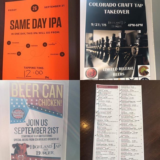GABF week continues today <a href="/highlandtap/">Highland Tap</a> Exciting events taking place today so stop on by!  #gabf #highlandtapandburger #beeeer ift.tt/2Dj7KtZ
