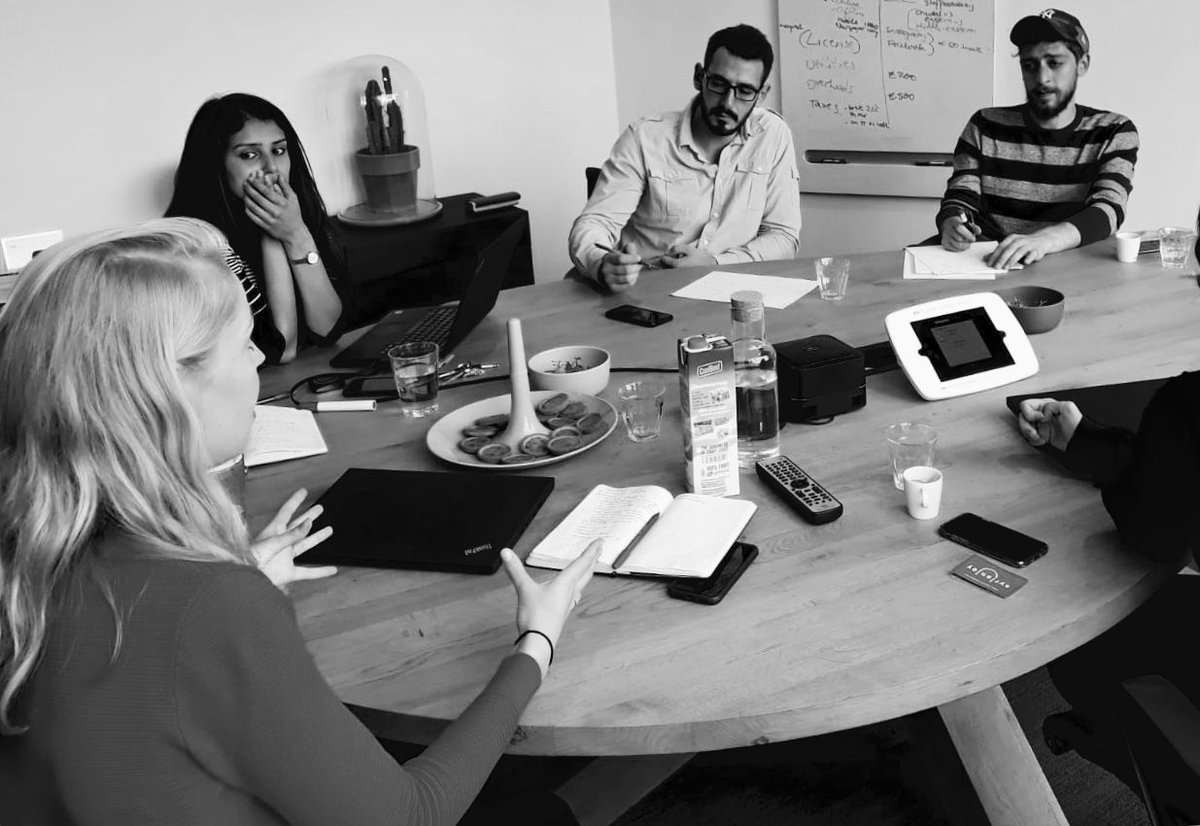 Corporate partnerships &amp; support are key in making #MigrantEntrepreneurship thrive! That’s why we were so privileged to have <a href="/OliverWyman/">Oliver Wyman</a> consultants dedicate their time and talents today helping our entrepreneurs on a full day #BusinessPlanHack #takinggoodtogreat #startupstories