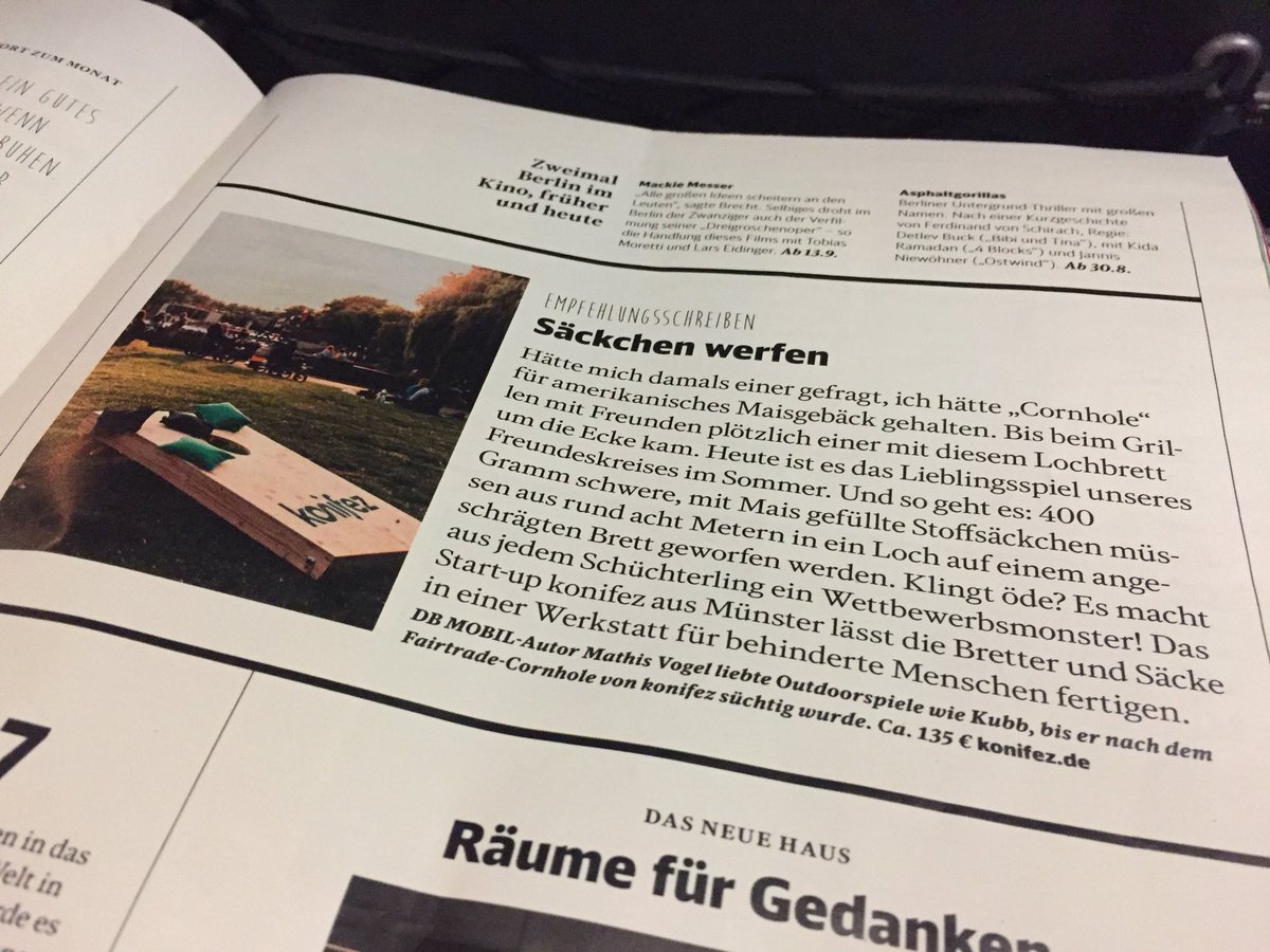 MuensterCamp's tweet photo. Unser Orga-Team-Mitglied @heddergott sitzt oft in Zügen der @DB_Bahn, feilt an Ideen für das #MSCamp19 auf und sammelt Fundstücke zu und über #Münster. Heute im #IC209: Text zu @konifez, dem besonderen „Brettspiel“ aus der westfälischen Domstadt in der #DBMobil 9|2018 ;-) https://t.co/LK6mqQpgG8