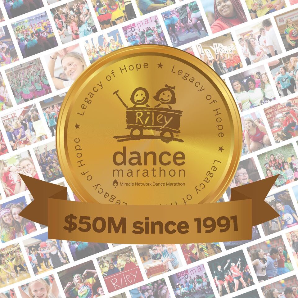 Riley Dance Marathon’s are changing lives and they’ve raised $50 Million  since 1991 #FTK. Help me raise $50 in celebration for the #LegacyofHope challenge! You can personally donate to me or make checks payable to JHS Key Club DM and send to 2315 Allison LN, Jeffersonville 47130