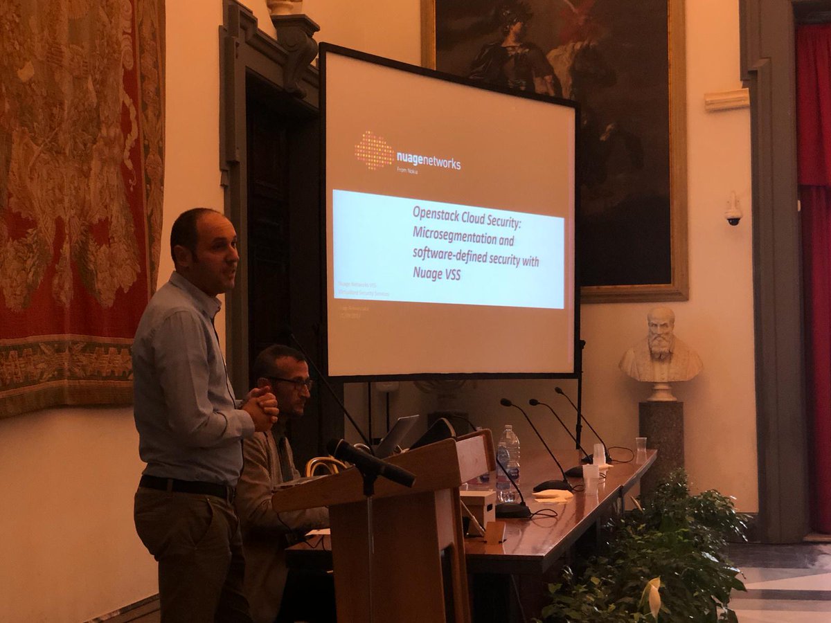 OpenStackDayITA's tweet image. Luigi Annunziata @nuagenetworks  at the #OpenStackDayITA18  @ReteGARR @binario_etico @enterteam