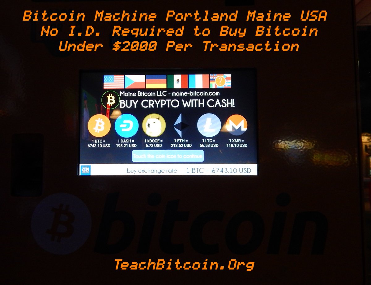 c3ntrx's tweet image. @c3ntrx  @OrgTeachbitcoin Spotted in #portland #maine Nice friendly easy to use #BitcoinATM @MaineBitcoinLLC