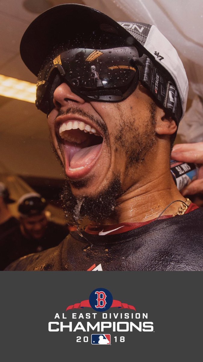 RedSox's tweet photo. Here they are... Your AL East Champs wallpapers! 📲🍾 https://t.co/duL1uB0eso
