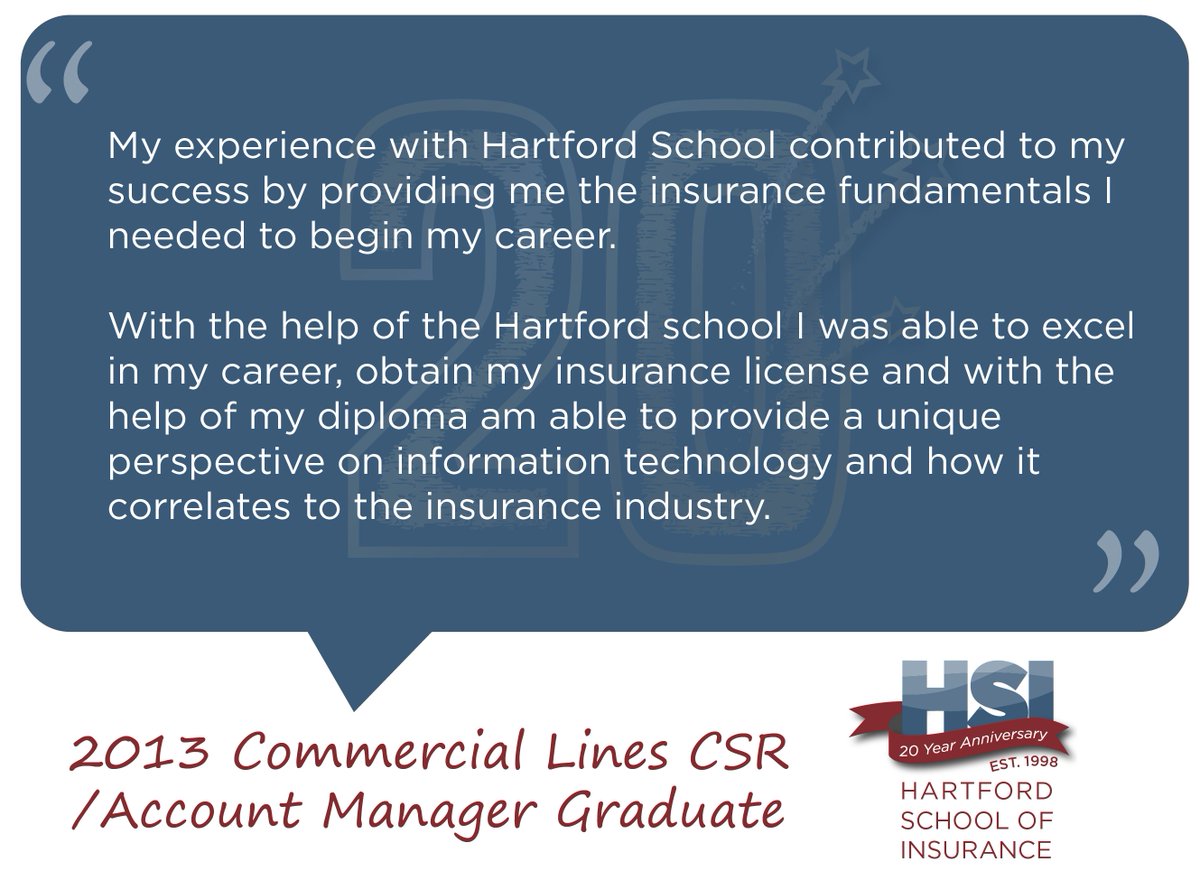HSITraining's tweet image. How does our Commercial Lines CSR/Account Manager School help our graduates? Here's how...

Learn more about this program here: thehartford.com/school-of-insu…