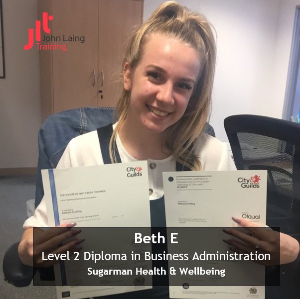 infojlt's tweet image. Congratulations to Beth for completing the Level 2 NVQ in Business Administration 💻📞📥📚😀 #apprentice #Herts #learner #upskill #business #training #apprenticelife #career #progression #job #workinglife