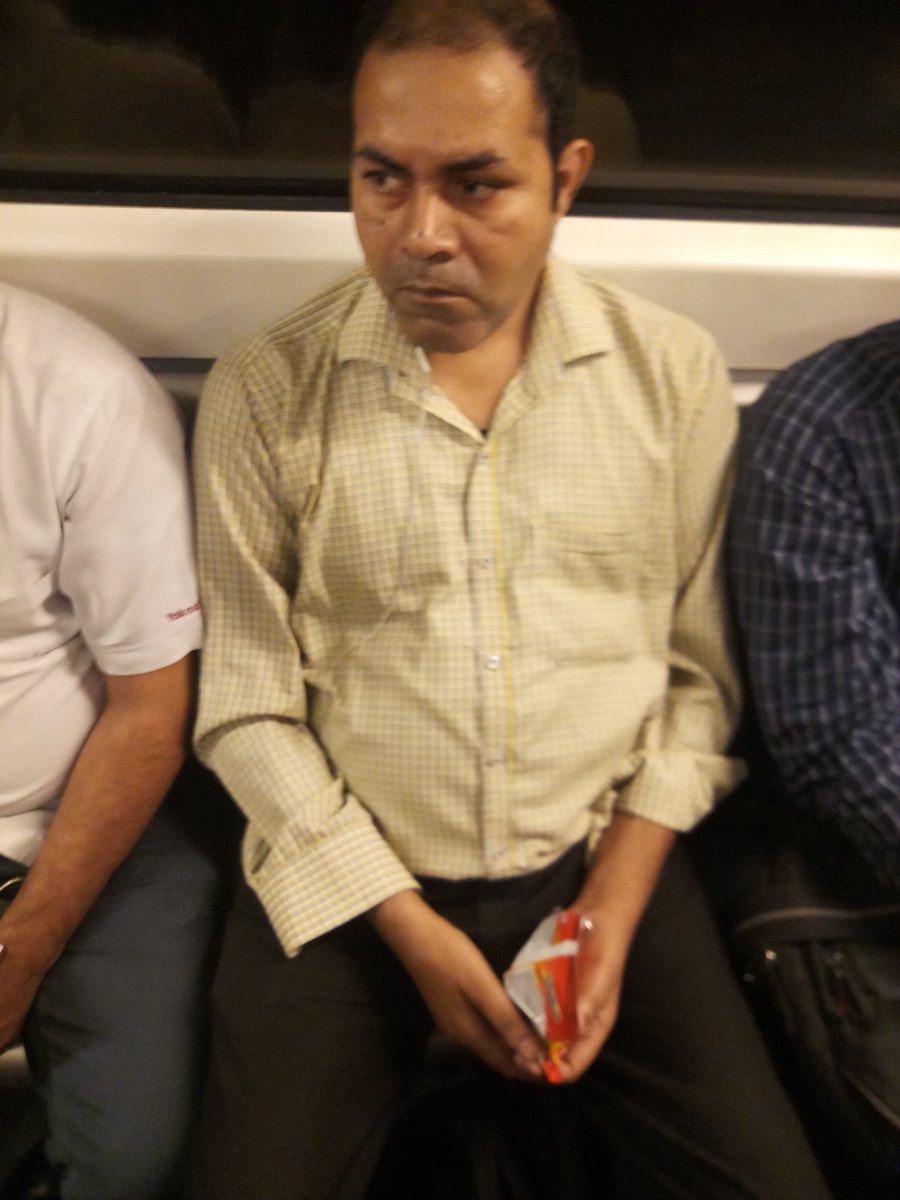 nsgurgaon's tweet photo. @DelhiMetro_ educated people eating in metro… even when told not to do so… done complaint still but noone came… https://t.co/7N7xbJdcpS