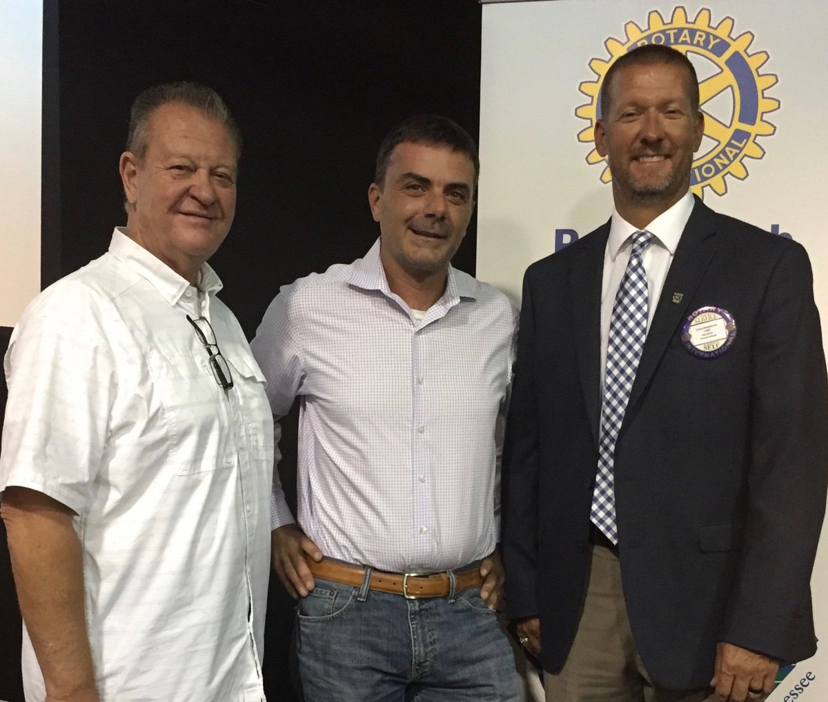 <a href="/chprotary/">Chattanooga Hamilton Place Rotary</a> recently hosted Ryan Cox, owner of HATponics, one of the most  prolific aquaponics builders in the world. L-R: Steve Ball, Ryan Cox, <a href="/ChrisNeighbors/">Chris Neighbors</a>  <a href="/HATponics/">HATponics</a>