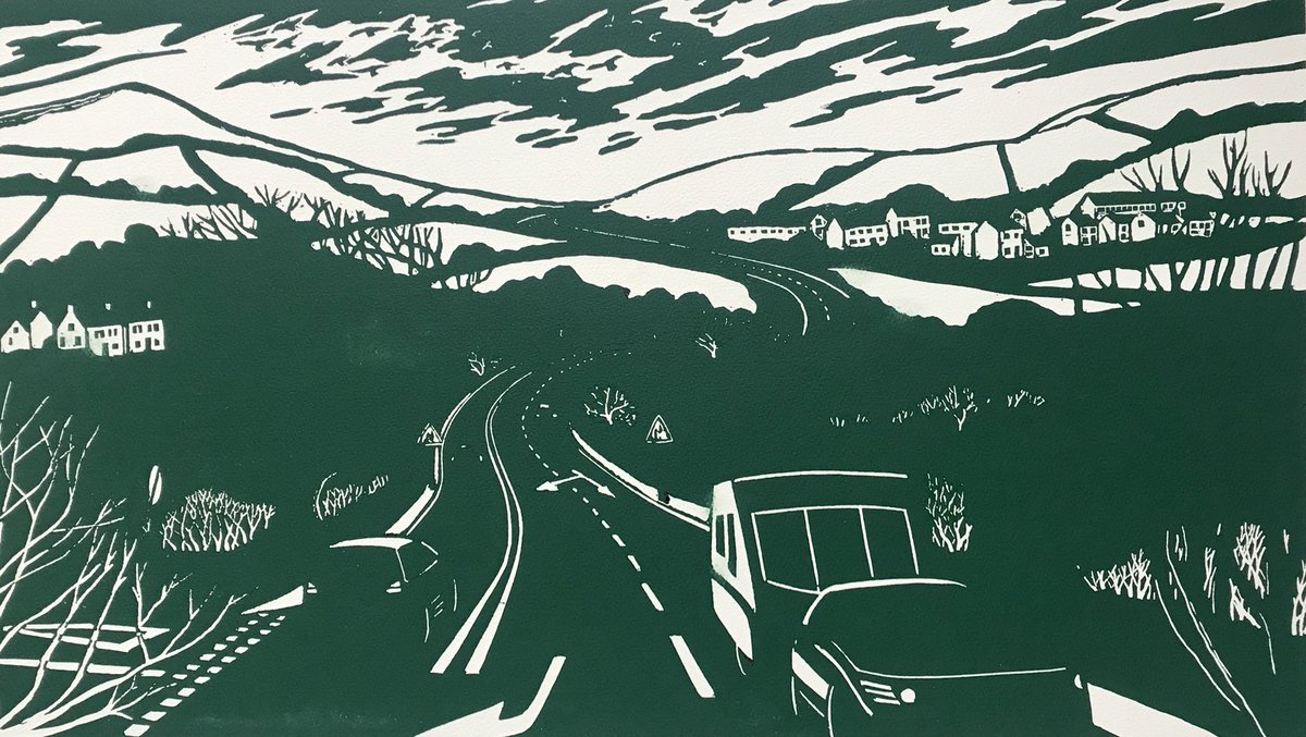 gailbrodholt's tweet photo. Happy to say that ‘A Winter’s Tale’ is part of the National Original Print Exhibition - it’s on until 30 Sept at @BanksideGallery. Open every day, free entry - lots of wonderful prints to see! https://t.co/gUmpfVPqxg